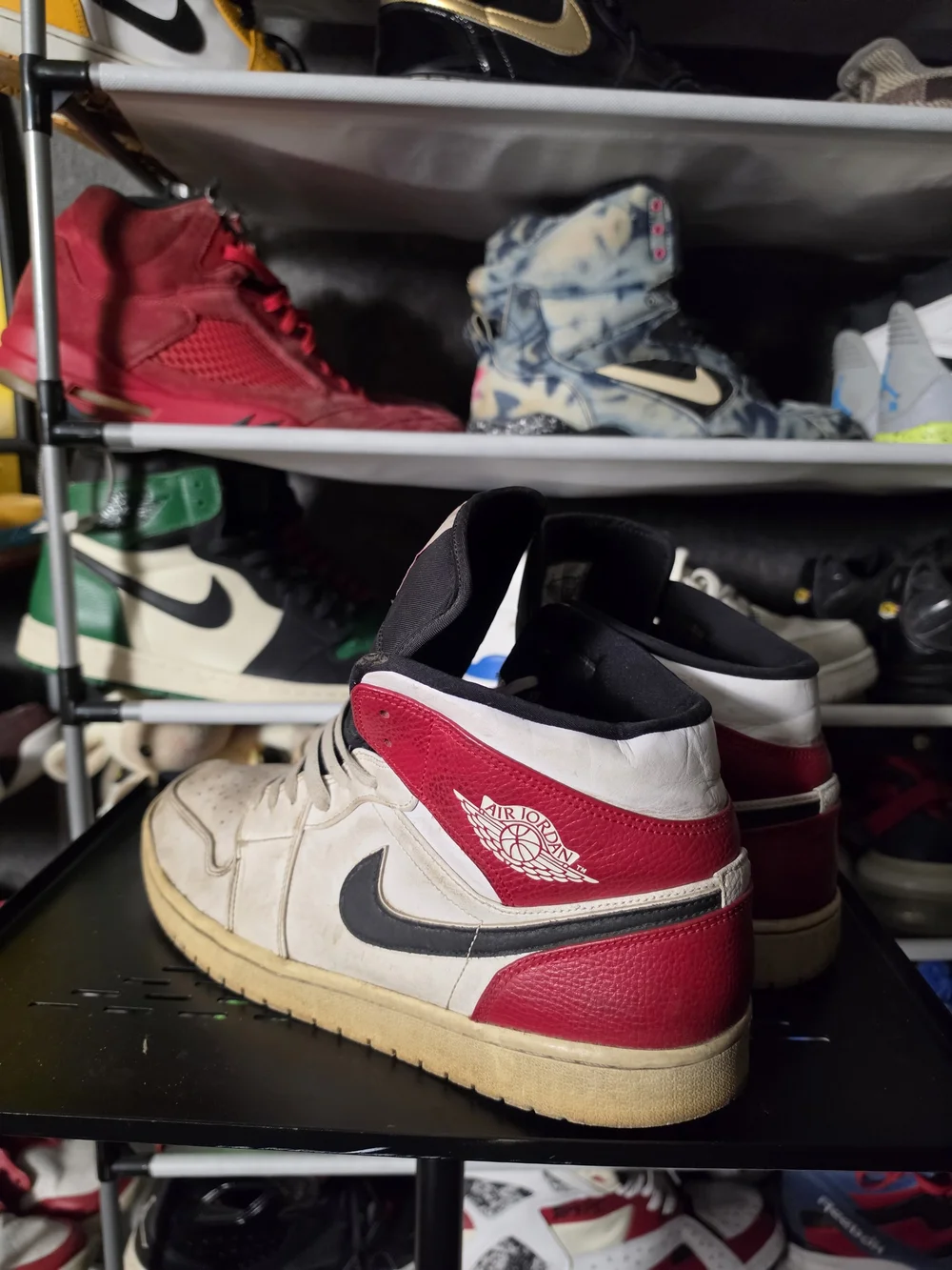 🔥 Nike Air Jordan 1 Chicago Men Size 13 Retro High Top Sneakers White/Red/Black